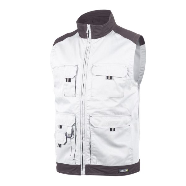 GILET DE TRAVAIL GRIS BLANC