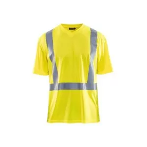 T-SHIRT HAUTE VISIBILITÉ COL V