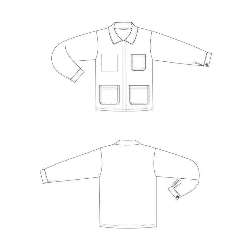 Veste de travail Bleu Bugatti – Image 2