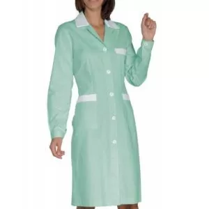 BLOUSE DE TRAVAIL FEMME RAYÉE MANCHE LONGUE